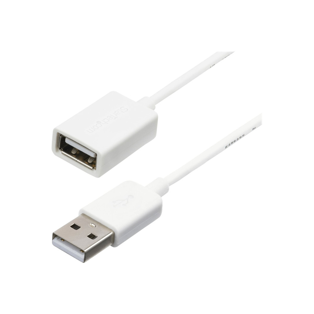 StarTech USBEXTPAA1MW 1M WHITE USB 2.0 EXTENSION CABLE A TO A - M/F - Image 2