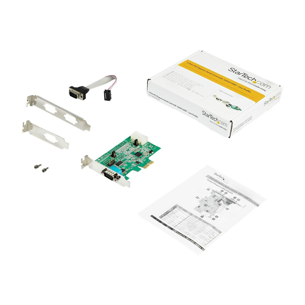 StarTech PEX2S953LP 2-PORT PCI EXPRESS RS232 SERIAL ADAPTER CARD - PCIE RS232 SERIAL HOST CONTROL - Image 5