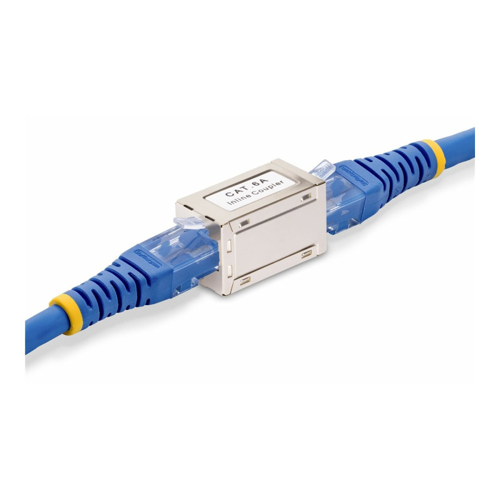 StarTech IN-CAT6A-COUPLER-S1 SHIELDED RJ45 COUPLER, INLINE CAT6A COUPLER, FEMALE TO FEMALE (F/F) T568B PIN - Image 4