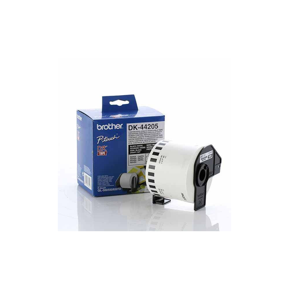 Brother DK-44205 Removable White Roll 62mm x 30.48M - Image 1