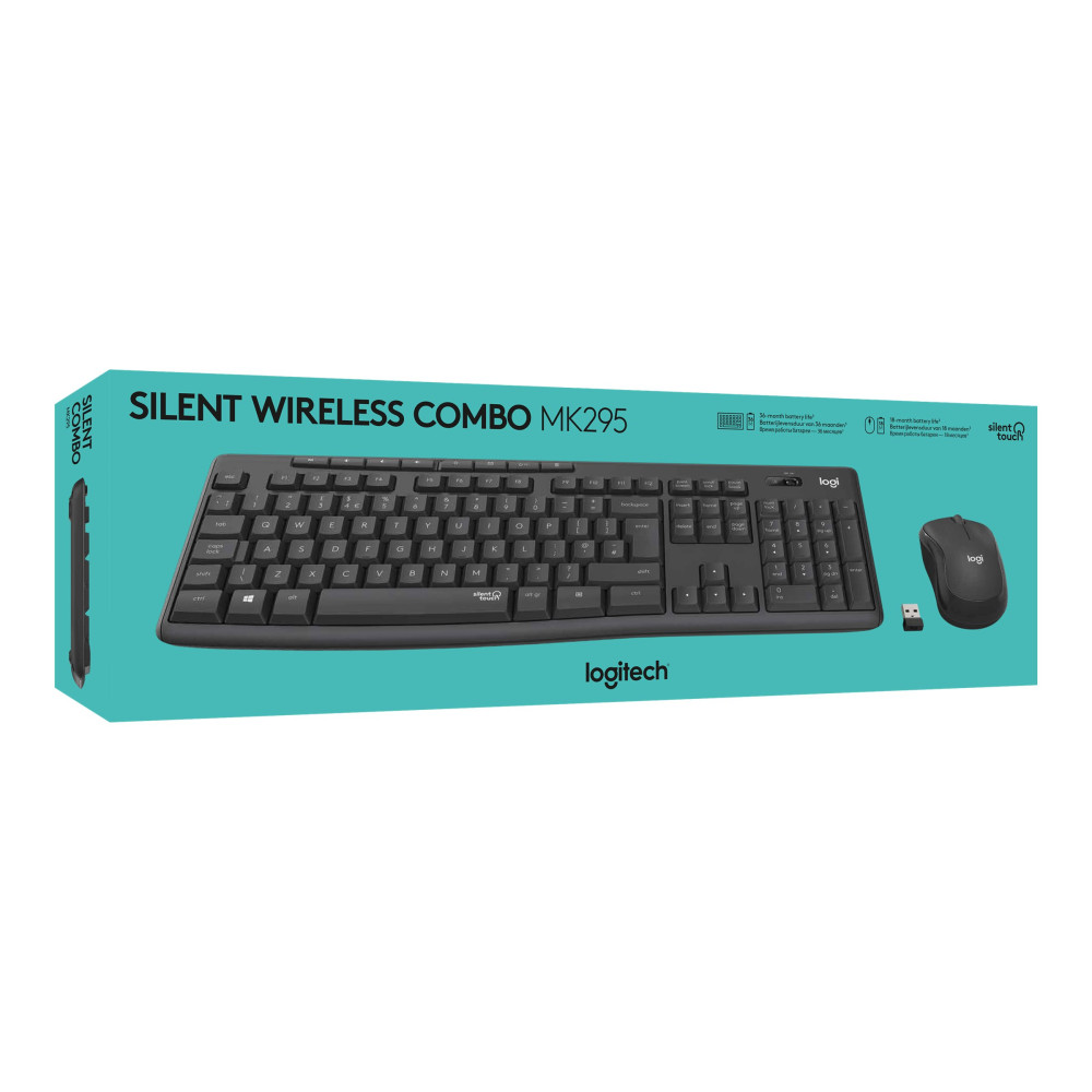 Logitech 920-009814 MK295 WIRELESS SILENT KEYBOARD AND MOUSE COMBO, 2.4GHZ USB RECEIVER - 1YR WTY - Image 7