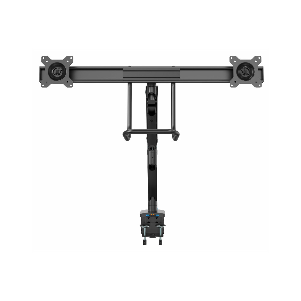 StarTech ARMSLIMDUAL2USB3 DUAL MONITOR DESK MOUNT <32", <8KG, FULL MOTION, H/ADJ, VESA, ERGO, 5YR - Image 1