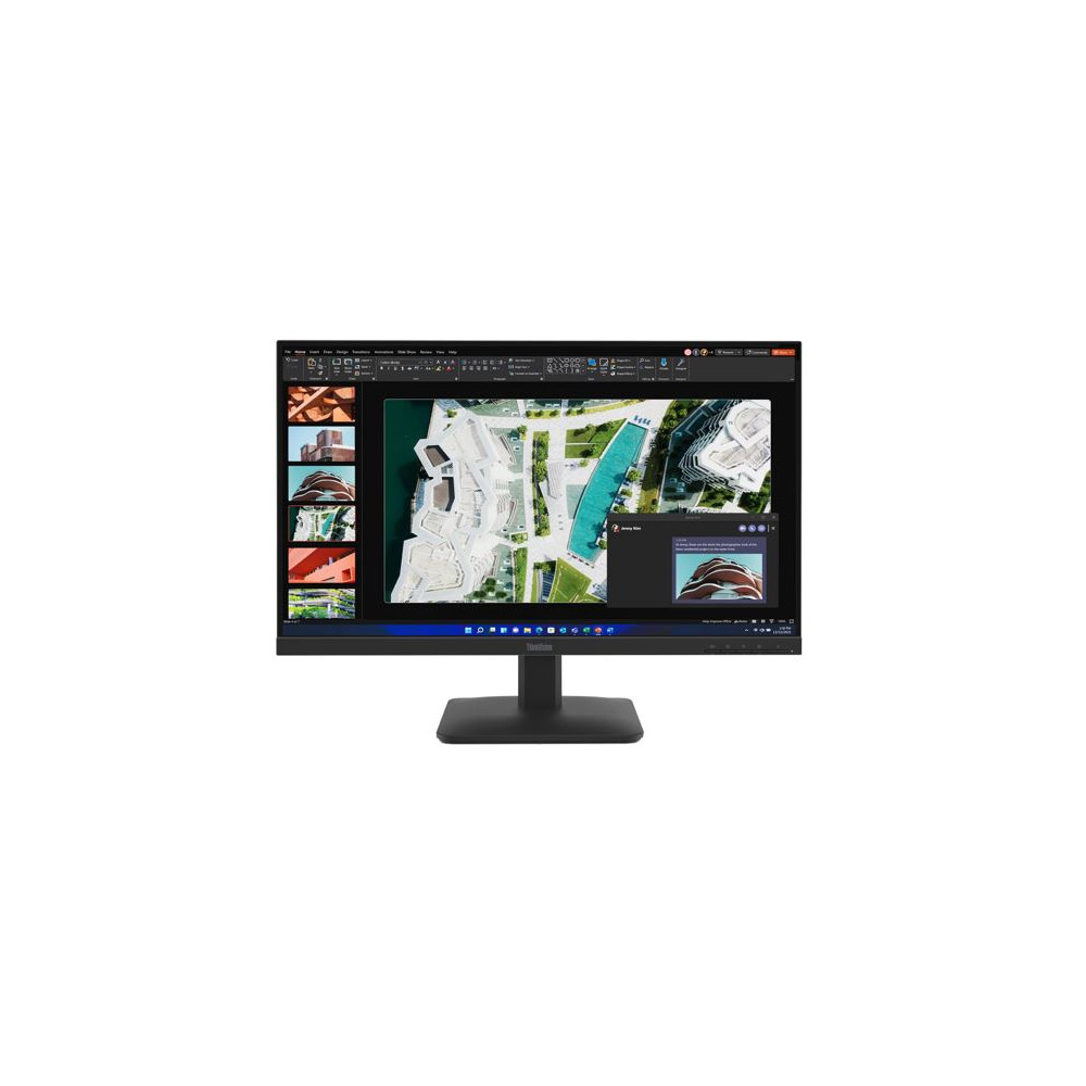 Lenovo 64BEKAR1AU ThinkVision S27-4E 27' FHD IPS Monitor 1920x1080 16:9 4ms 100Hz 300 cd/m² Anti-glare Tilt VGA HDMI VESA 3yr WTY Black - Image 1