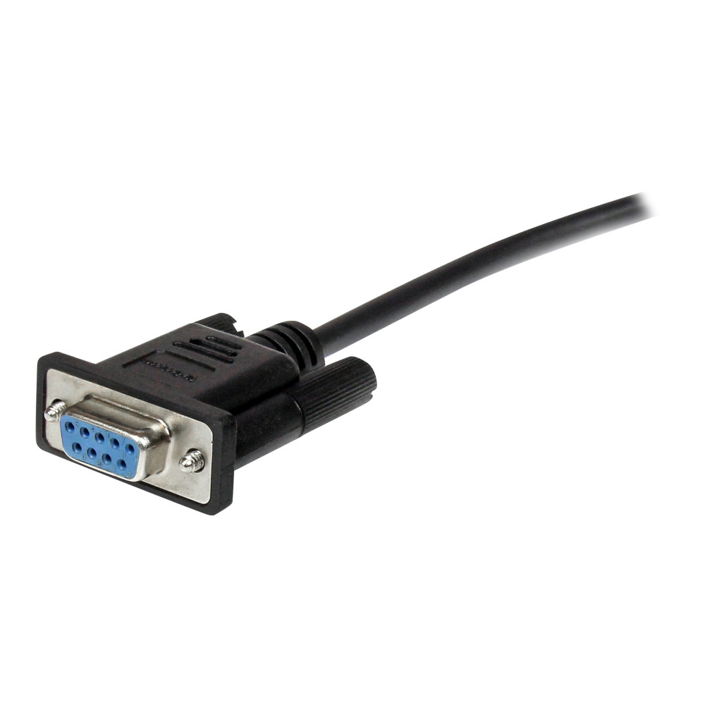 StarTech MXT1002MBK 2M DB9/RS232 SERIAL CABLE, M/F, BLACK, LTW - Image 3