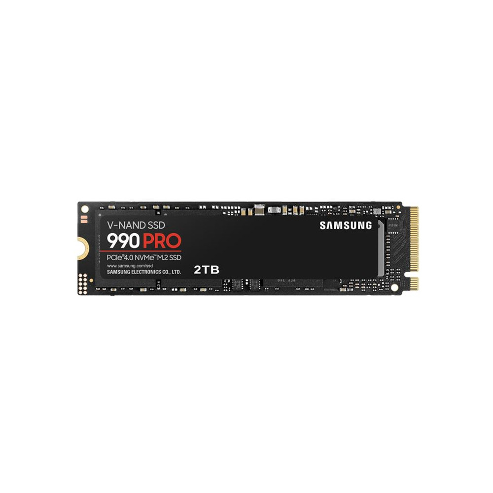 Samsung MZ-V9P2T0BW 990 Pro 2TB Gen4 NVMe SSD 7450MB/s 6900MB/s R/W 1550K/1200K IOPS 1200TBW 1.5M Hrs MTBF for PS5 5yrs Wty - Image 1