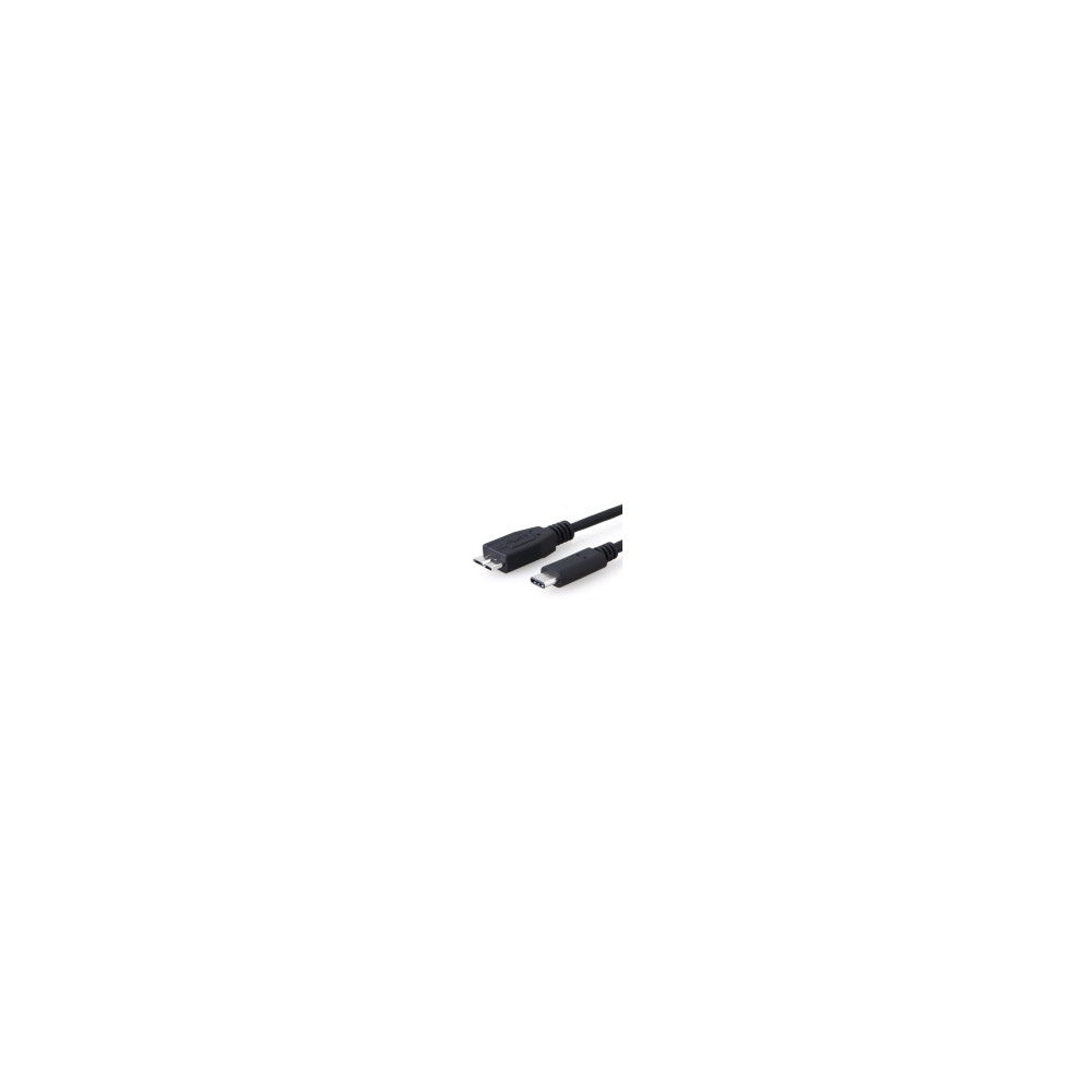 8ware UC-3001UBC USB-C to Micro USB Cable 1m Type C to Type B Male to Male Black 10Gbps - Image 1
