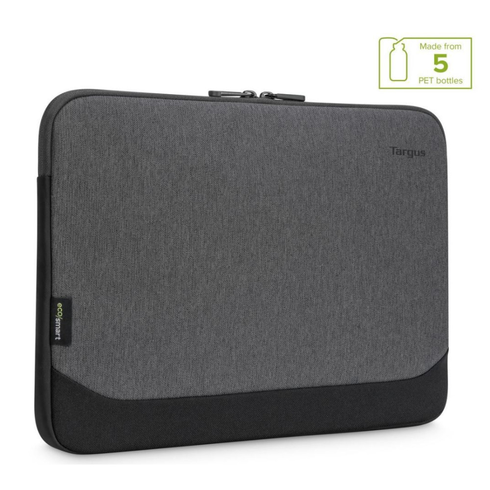 Targus TBS64702GL 15.6' -16' Cypress EcoSmart Sleeve for Laptop Notebook Tablet - Up to 15.6', Made with 5 Recycled Plastic Water Bottles - Grey - Image 1