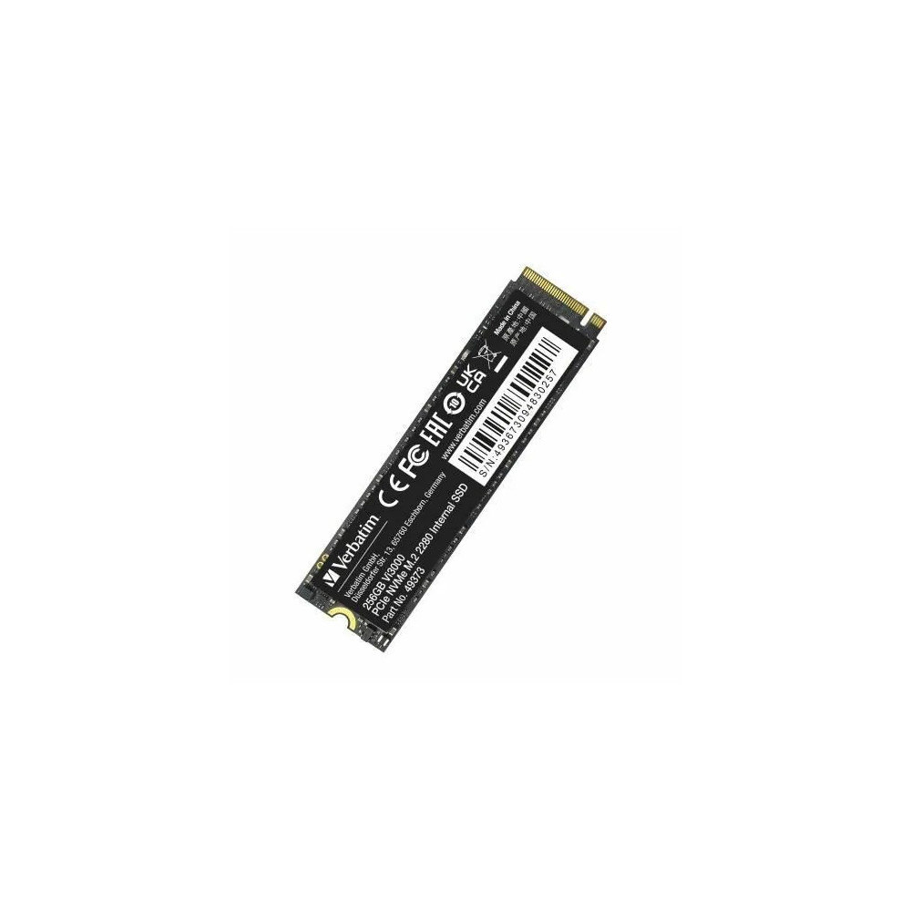 Verbatim 49373 Vi3000 256 GB Solid State Drive - M.2 2280 Internal - PCI Express NVMe (PCI Express NVMe 3.0 x4) - Motherboard, Notebook, Desktop PC Device Supported - 3100 MB/s Maximum Read Transfer Rate - Image 2