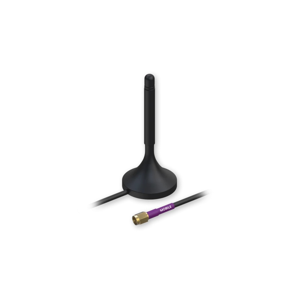 Teltonika PR1KS210 Mobile 4G/LTE Magnetic SMA Antenna - 3m Cable Length - Image 1