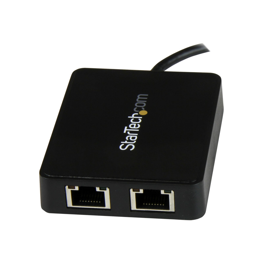 StarTech US1GC301AU2R USB-C TO DUAL GbE ADAPTER, USB 3.0(1), BLACK, 2YR - Image 2