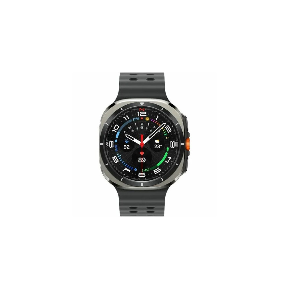 Samsung SM-L705FZS1XSA Galaxy Watch Ultra SM-L705F Smart Watch - 47.40 mm Case Height - 47.10 mm Case Width - Titanium Silver Body Color - Titanium, Silver Band Color - Wireless LAN - 4G - LTE - Accelerometer, Barometer, Bioelectrical Impedance Analysis (