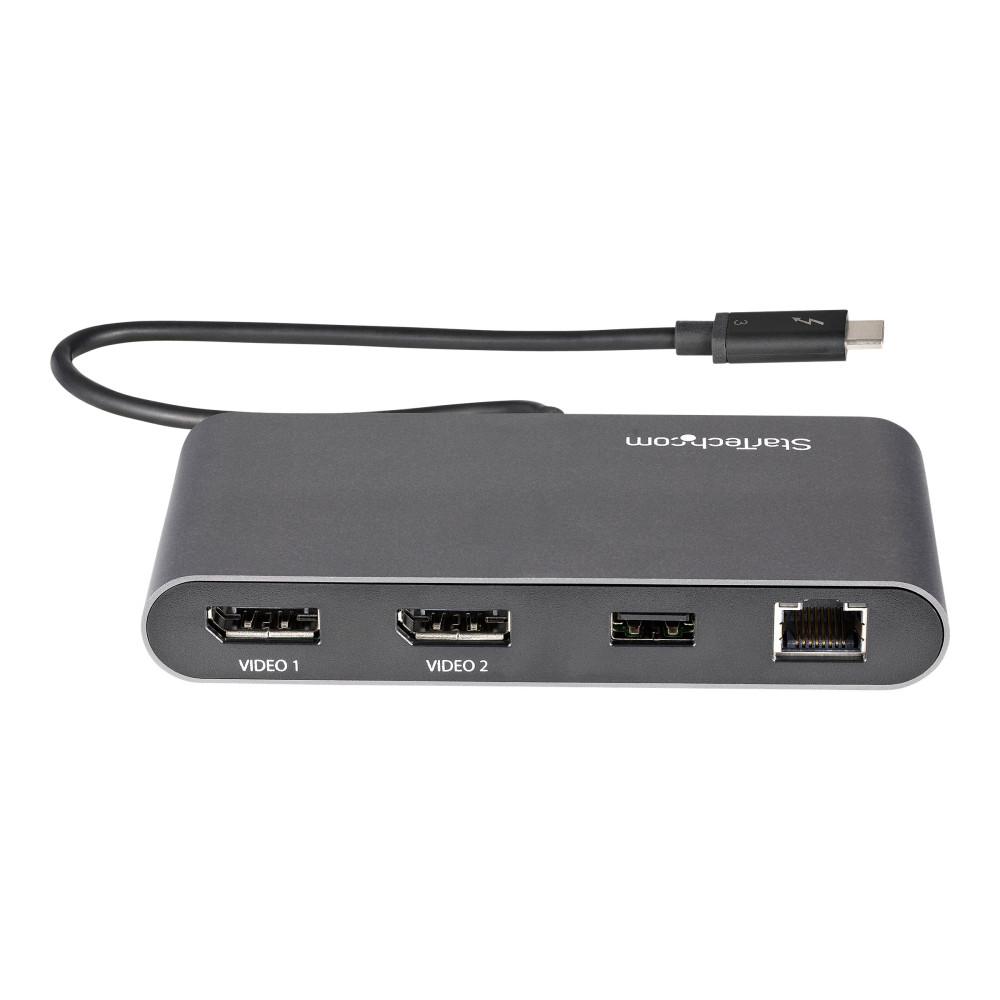 StarTech TB3DKM2DPL DUAL MONITOR TB3 MINI DOCK, 4K 60HZ, 3YR - Image 2