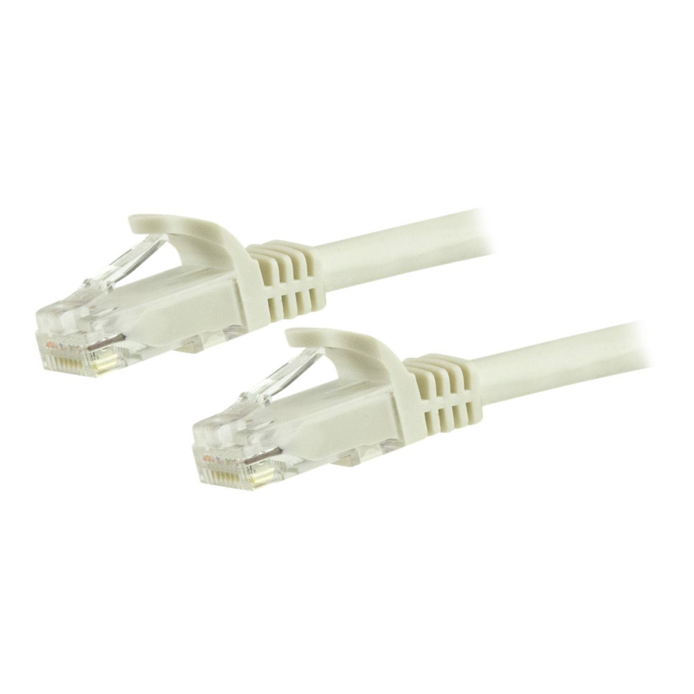 StarTech N6PATC3MWH CAT6 ETHERNET CABLE 3M WHITE 650MHZ 100W SNAGLESS PATCH CORD LTW - Image 2