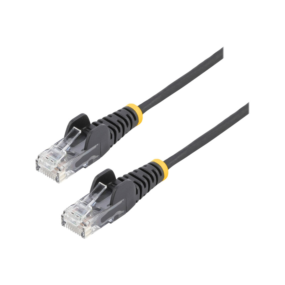 StarTech N6PAT50CMBKS 0.5M CAT6 CABLE, RJ45 PATCH CORD, SNAGLESS, SLIM, LSZH, BLACK, LTW - Image 4