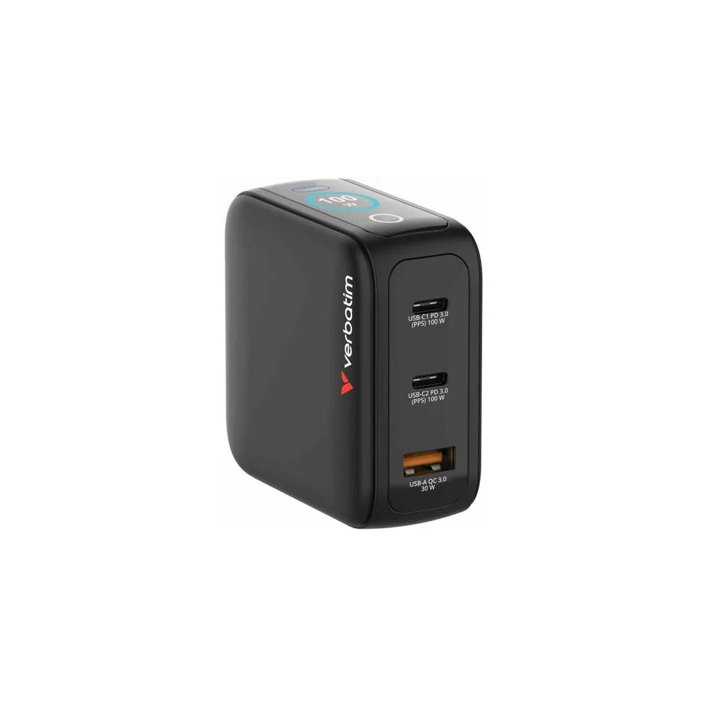 Verbatim 30242 100W MINI GAN CHARGER WITH DISPLAY - Image 2