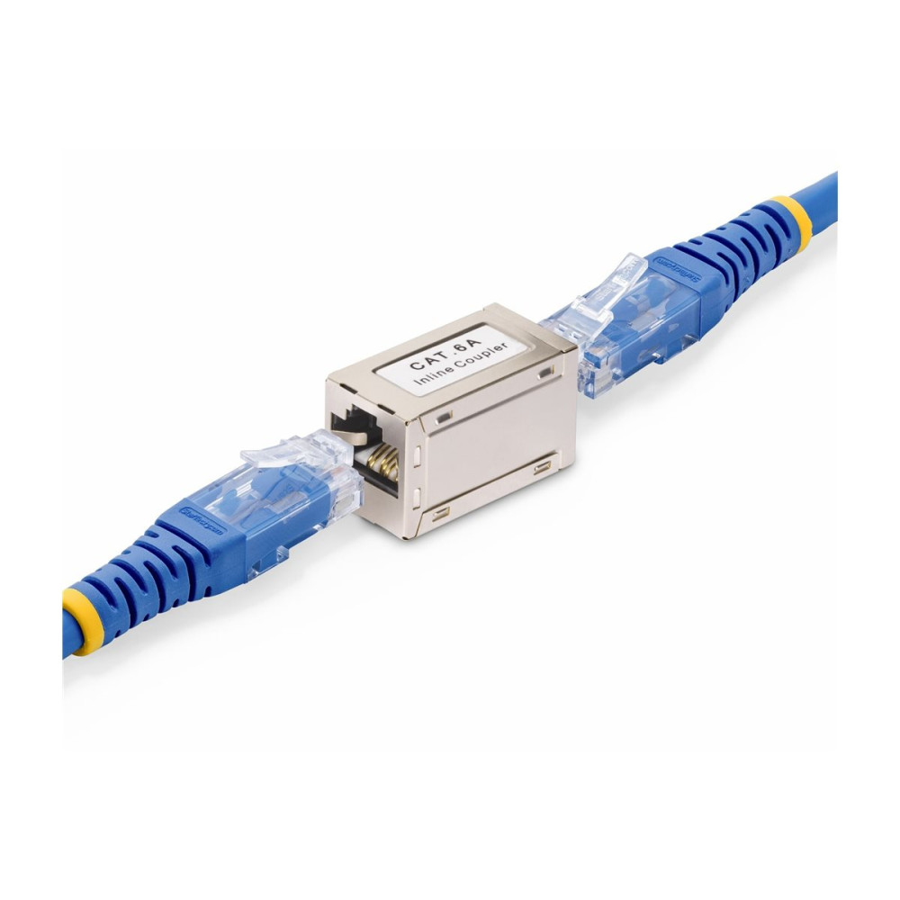 StarTech IN-CAT6A-COUPLER-S1 SHIELDED RJ45 COUPLER, INLINE CAT6A COUPLER, FEMALE TO FEMALE (F/F) T568B PIN - Image 2