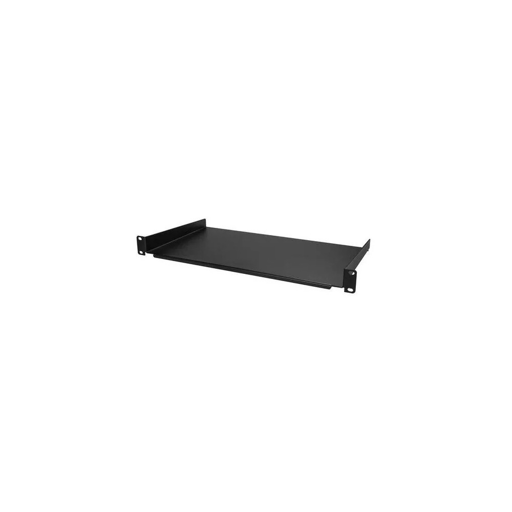 StarTech CABSHELF1U10 1U Server Rack Cabinet Shelf - Fixed 10" Deep Cantilever Rackmount Tray for 19" Data/AV/Network Enclosure w/cage nuts, screws - Steel - 20.05 kg Static/Stationary Weight Capacity - Image 2