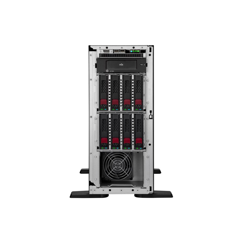 HPE P79761-375 ProLiant ML110 Gen11 4510 2.4GHz 12c 1P 2x32GB-R MR408i-o 2x480GB SATA SSD 2x800W PSU - Image 1