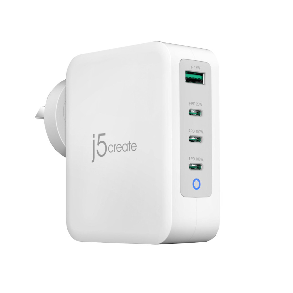 J5CREATE JUP43130U JUP43130 130W GaN USB-C 4-Port - Image 1