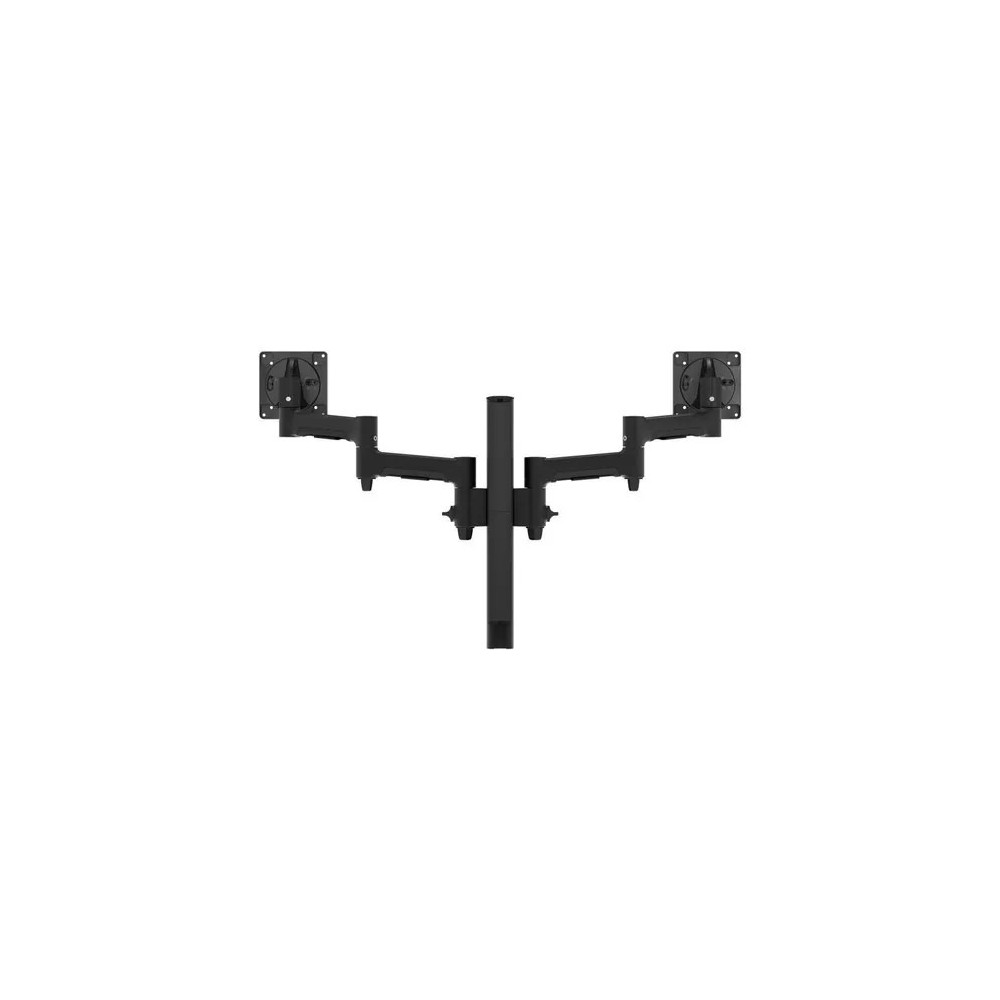 Atdec AWMS-2-4640-B-B Dual Arm Monitor Mount B - Black (2 x AWM-A46T-B 1 x AWM-P40G-B 1 x AWM-FB-B) - Image 1