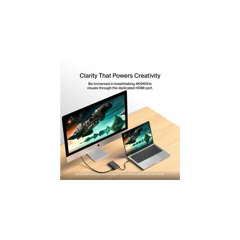 Belkin AVC021FQBK Connect USB Type C Docking Station for Notebook, Monitor, Hard Drive, Webcam, Tablet, Smartphone, Computer - Charging Capability - 4K @ 60Hz - 3840 x 2160 - 4 x USB Ports - 1 x USB 3.0 - 4 x USB Type-C Ports - USB Type-C - HDMI - Wired -