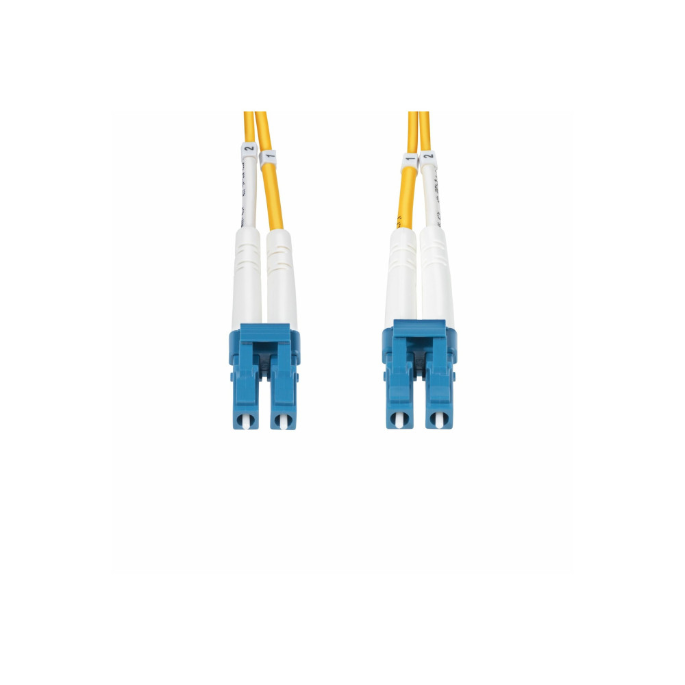 StarTech SMDOS2LCLC2M 2M (6.6FT) LC TO LC (UPC) OS2 SINGLE MODE DUPLEX FIBER OPTIC CABLE, 9/125M, 100G - Image 1