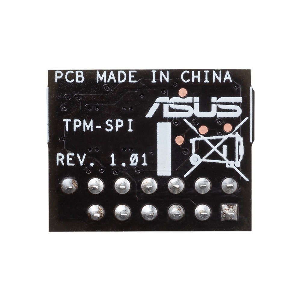 ASUS TPM-SPI Trusted Platform Module, Serial Peripheral Interface, Hardware-based Security, Supports TPM 2.0 for Windows 11 - Image 1