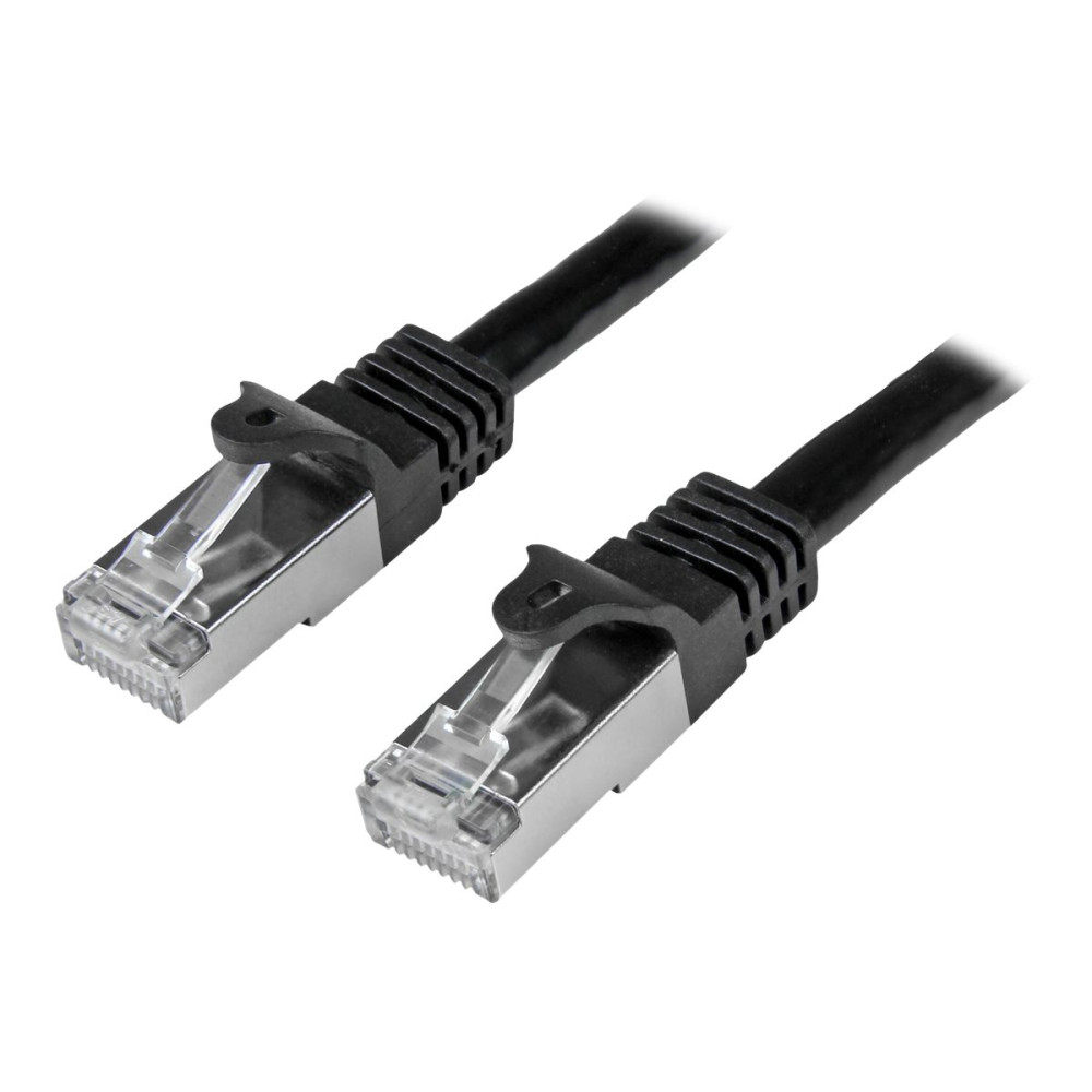 StarTech N6SPAT2MBK 2M BLACK CAT6 SHIELDED GIGABIT NETWORK CABLE - Image 1