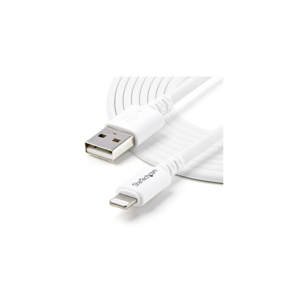 StarTech USBLT3MW 3 M (10 FT.) USB TO LIGHTNING CABLE - LONG IPHONE / IPAD / IPOD CHARGER CABLE - L - Image 5