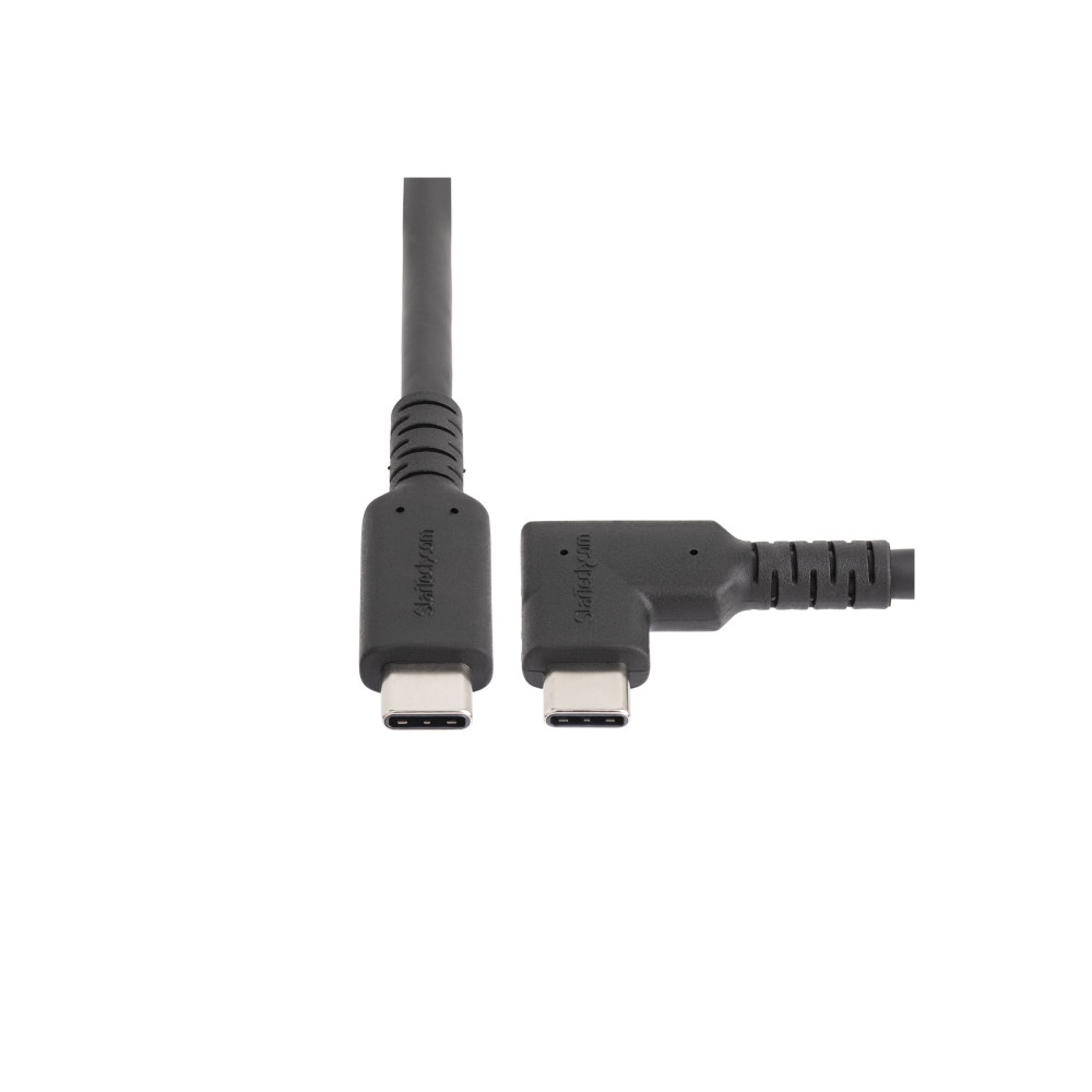 StarTech RUSB315CC2MBR 2m Rugged Right Angle USB-C Cable USB 5 Gbps, Thunderbolt Compatiable, 4K - Image 2