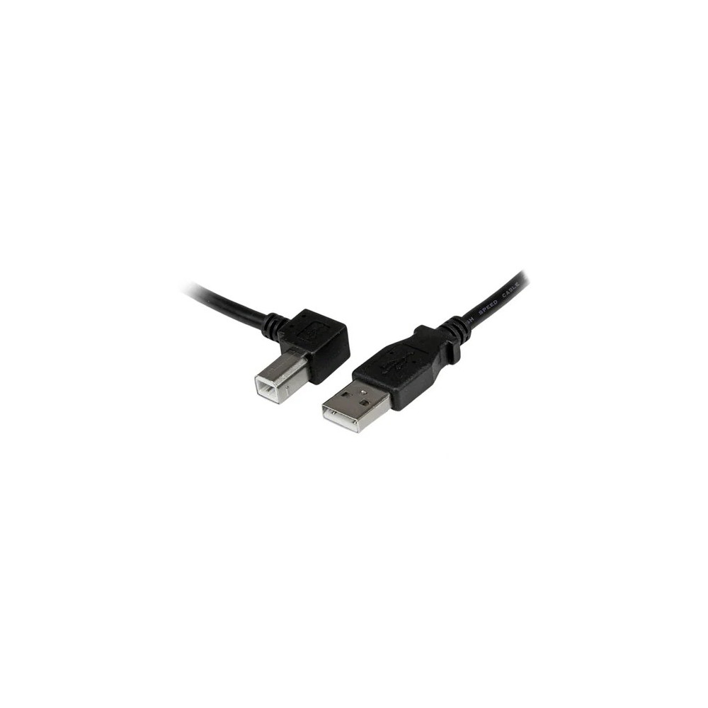 StarTech USBAB1ML 1M USB2.0 A TO MICRO USB2.0 B CABLE, M/M, LEFT ANGLE, LTW - Image 2