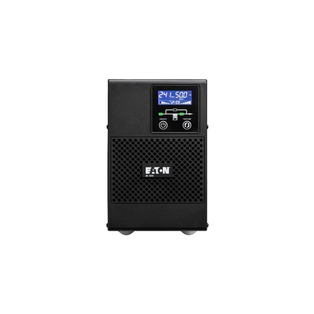 Eaton 9E1000IAU 9E 1KVA/0.8KW ONLINE TOWER UPS IEC, 1 YR WTY 144 X 356 X 228, 9.5KG - Image 1