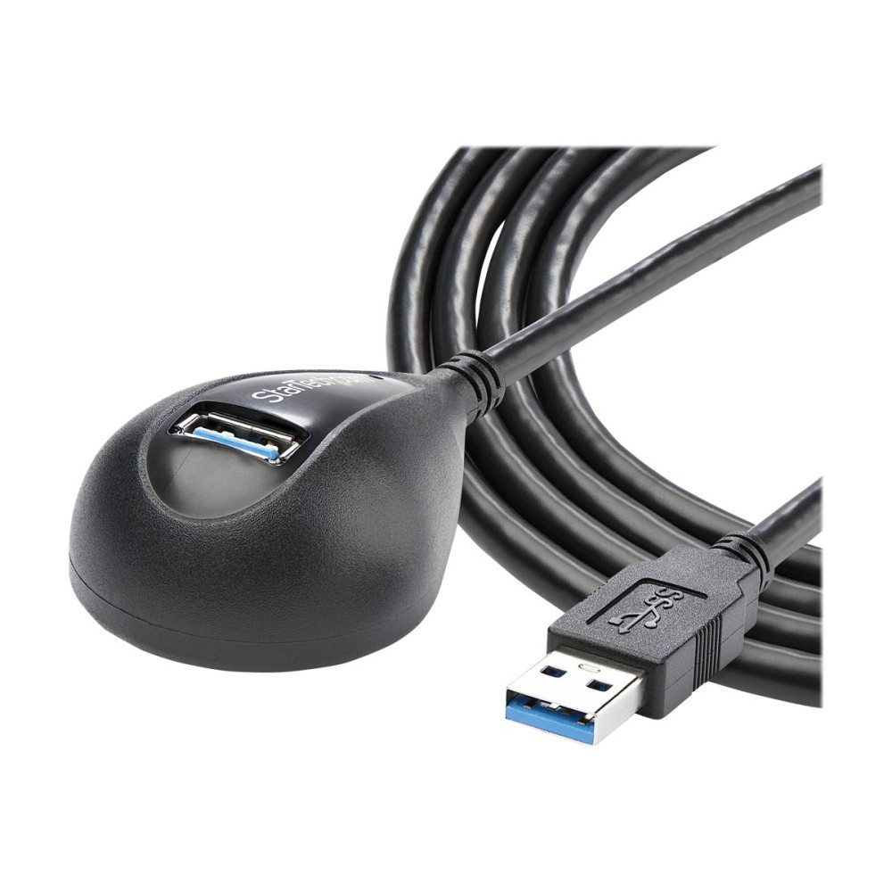 StarTech USB3SEXT5DKB 1.5M USB 3.0 A TO A EXTENSION CABLE, M/F, BLACK, DESKTOP BASE, LTW - Image 2