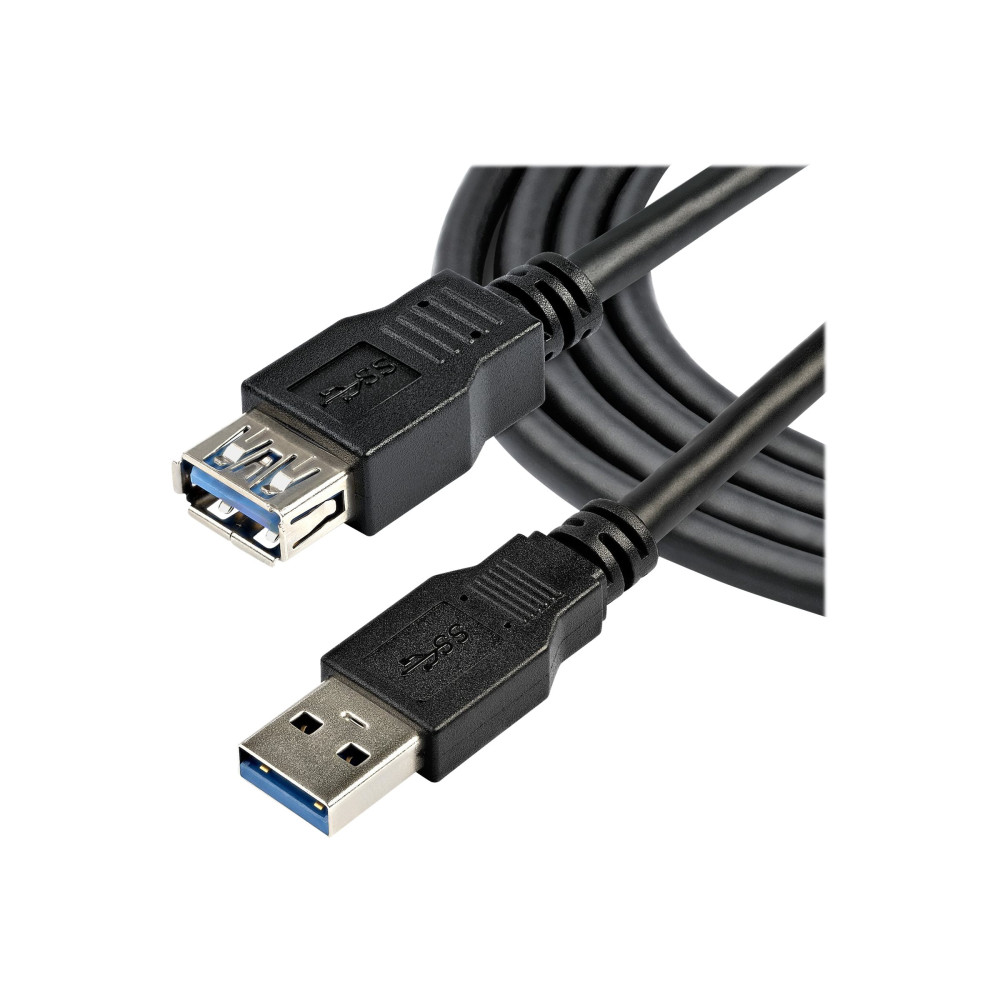 StarTech USB3SEXT2MBK 2M USB 3.0 A TO A EXTENSION CABLE, M/F, BLACK, LTW - Image 2
