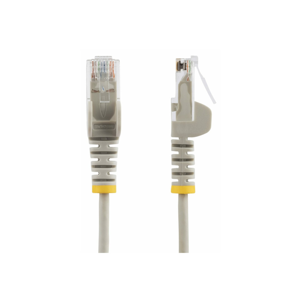 StarTech N6PAT300CMGRS 3 M CAT6 CABLE - SLIM - SNAGLESS RJ45 CONNECTORS - GREY - Image 2