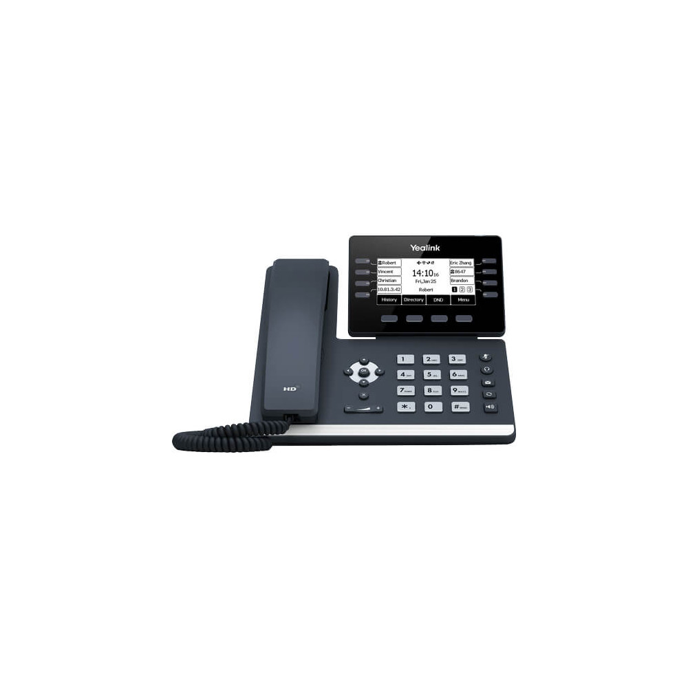 Yealink SIP-T53W *LS , 12 Line IP HD Phone, 3.7' 360 x 160 greyscale screen, HD voice, Dual Gig Ports, Built in Bluetooth and WiFi, USB 2.0 Port, SBC R - Image 1