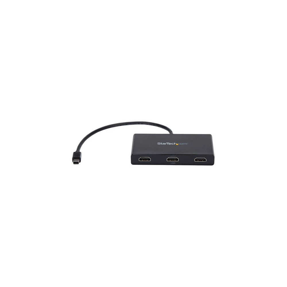 StarTech MSTMDP123HD Signal Splitter - Plastic - 30 Hz to 60 Hz - 3840 × 2160 - 15.20 m Maximum Operating Distance - DisplayPort - 3 x HDMI Out - Image 3