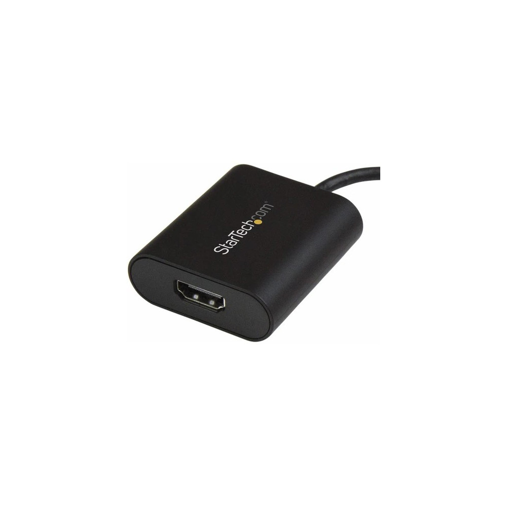 StarTech CDP2HD4K60SA USB C to 4K HDMI Adapter - 4K 60Hz - Thunderbolt 3 Compatible - USB Type C to HDMI Video Display Adapter - 1 x 24-pin Type C USB Male - 1 x 19-pin HDMI Digital Audio/Video Female - 3840 x 2160 Supported - Black - Image 5