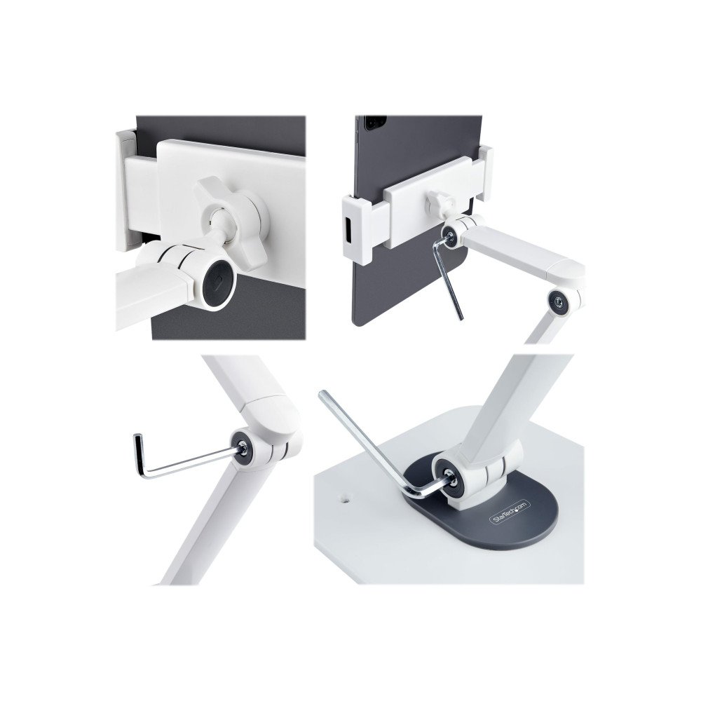 StarTech ADJ-TABLET-STAND-W UNIVERSAL TABLET DESK STAND- WHITE - Image 6