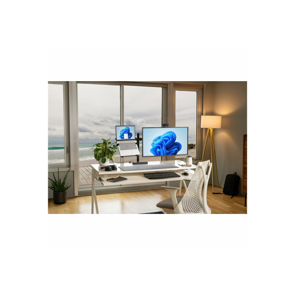 Kensington K55409WW DUAL MONITOR DESK MOUNT, UP TO 32" & 8KG, VESA 75x75, 100x100 - BLACK - Image 4