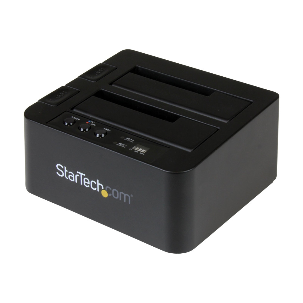 StarTech SDOCK2U313R USB 3.1 (10GBPS) HDD DUPLICATOR DOCK - 2.5" & 3.5" SATA SSD/HDDS, 2YR - Image 4