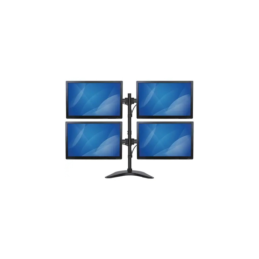 StarTech ARMBARQUAD Quad Monitor Stand, Crossbar, Steel, Monitors up to 27" (17.6lb/8kg), VESA Monitor, Computer Monitor Stand, Monitor Arm - Up to 68.6 cm (27") Screen Support - 32 kg Load Capacity - 81.8 cm Height x 31.5 cm Width x 88.4 cm Dep - Image 3