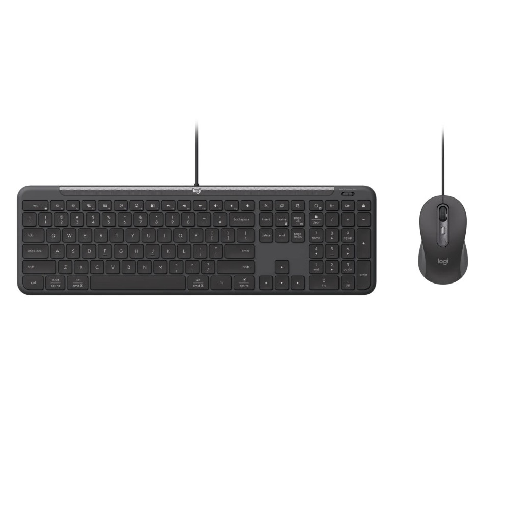 Logitech 920-013351 MK620 Slim Wired Combo MK620 for Business - Multi-OS keyboard and mouse for workplaces - Image 1