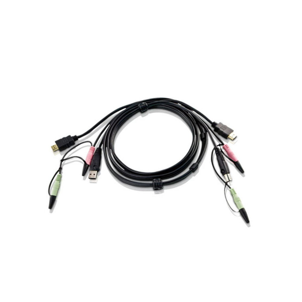 Aten 2L-7D02UH KVM Cable 1.8m with HDMI, USB & Audio to HDMI, USB & Audio - Image 1