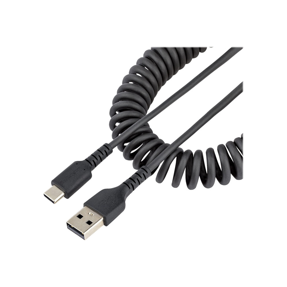 StarTech R2ACC-50C-USB-CABLE 1.6FT (50CM) USB-A TO USB-C FAST CHARGING CABLE, RUGGED, COILED, CHARGE & SYN - Image 6