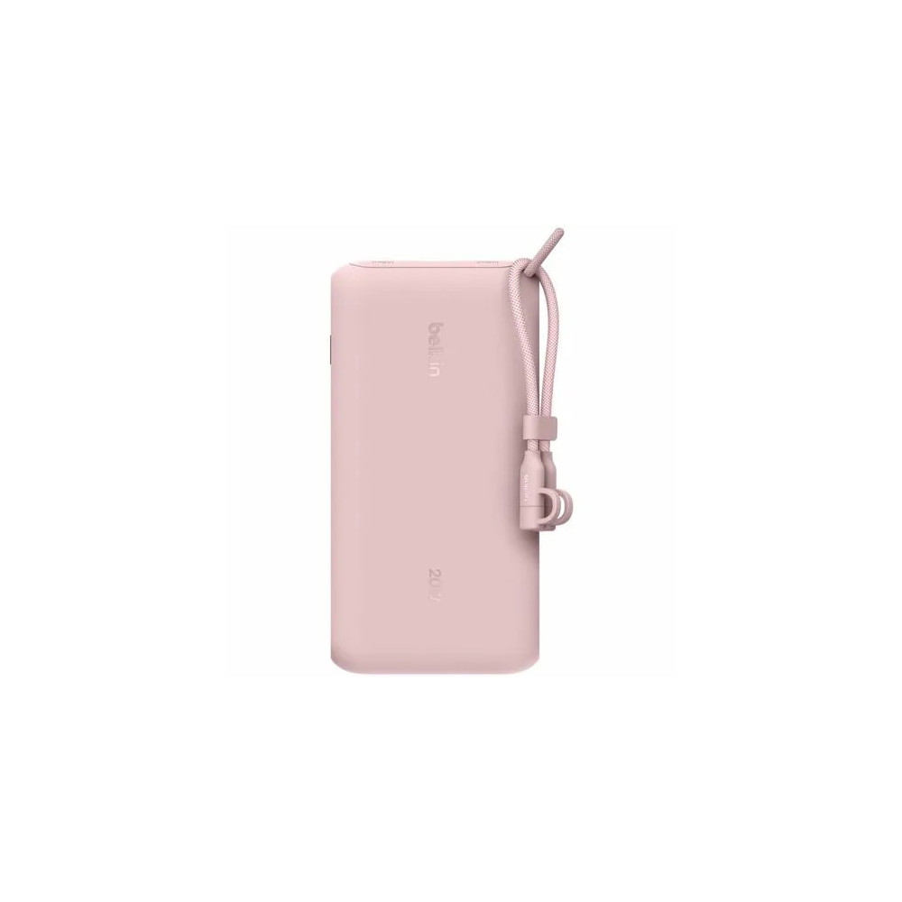 Belkin BPB028FQPK BoostCharge Power Bank - Black - For Smartphone, Tablet PC, iPhone, iPad mini, iPad Pro - 20000 mAh - 20 W - USB Type-C Connector - 3 x USB - Digital Display, Battery Level Indicator, Overheat Protection - Black - Image 6