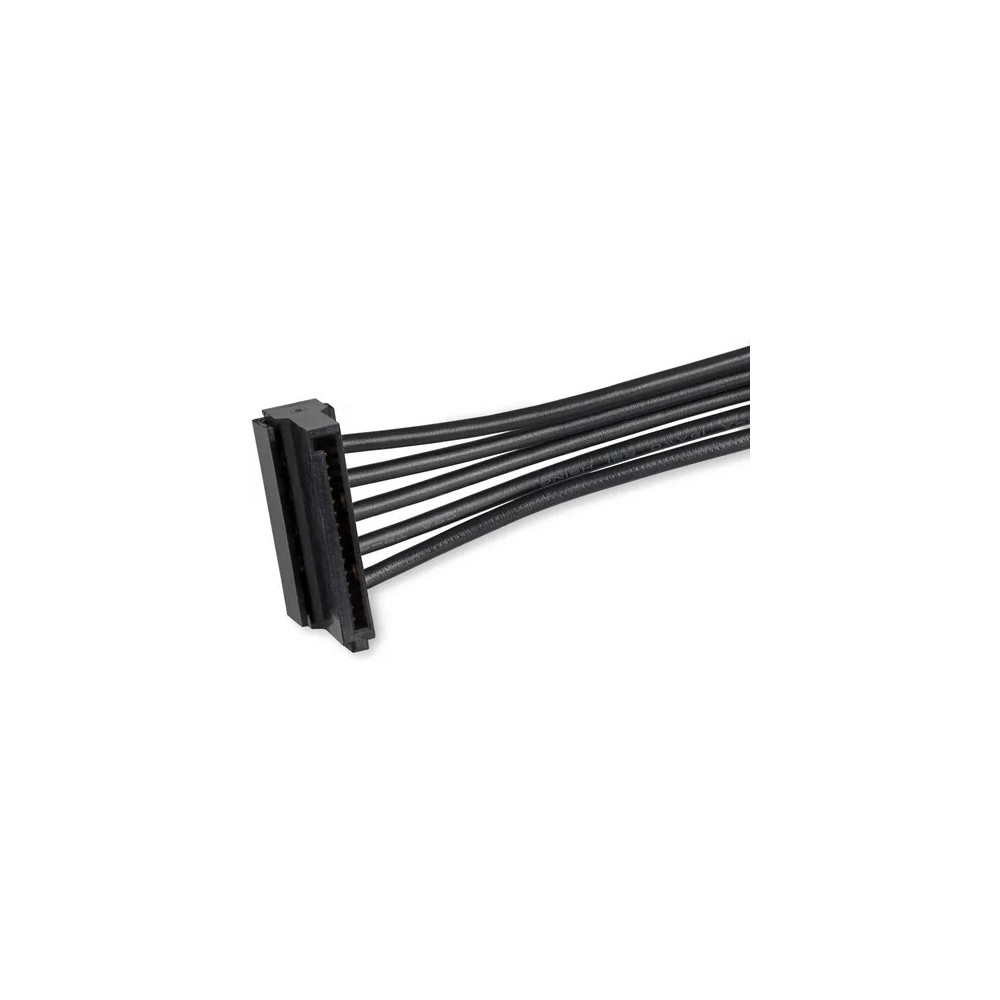 StarTech PYO4SATA 4x SATA Power Splitter Adapter Cable - Cable for Hard Drive, Computer, Optical Drive, Power Supply - First End: 1 x 15-pin SATA - Male - Second End: 4 x 15-pin SATA - Female - Splitter Cable - 18 AWG - Black