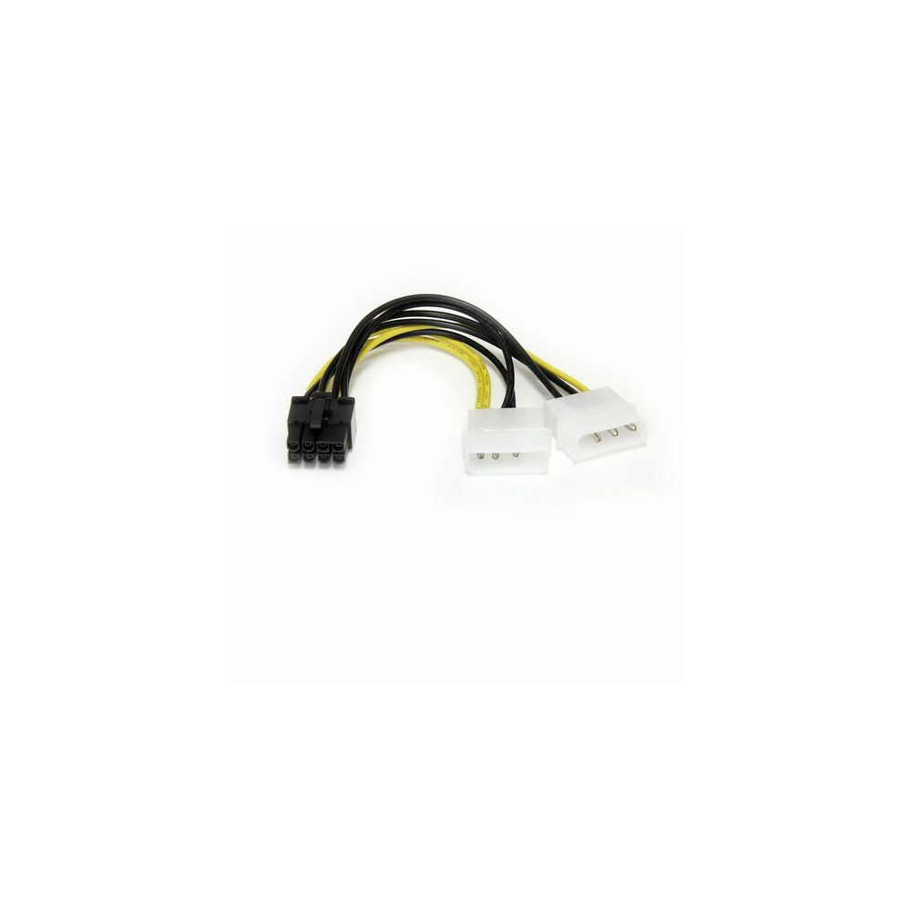 StarTech LP4PCIEX8ADP Adapter Cord - 15.24 cm - For PCI Express Card - LP4 / PCI-E - 1 Each - Image 1