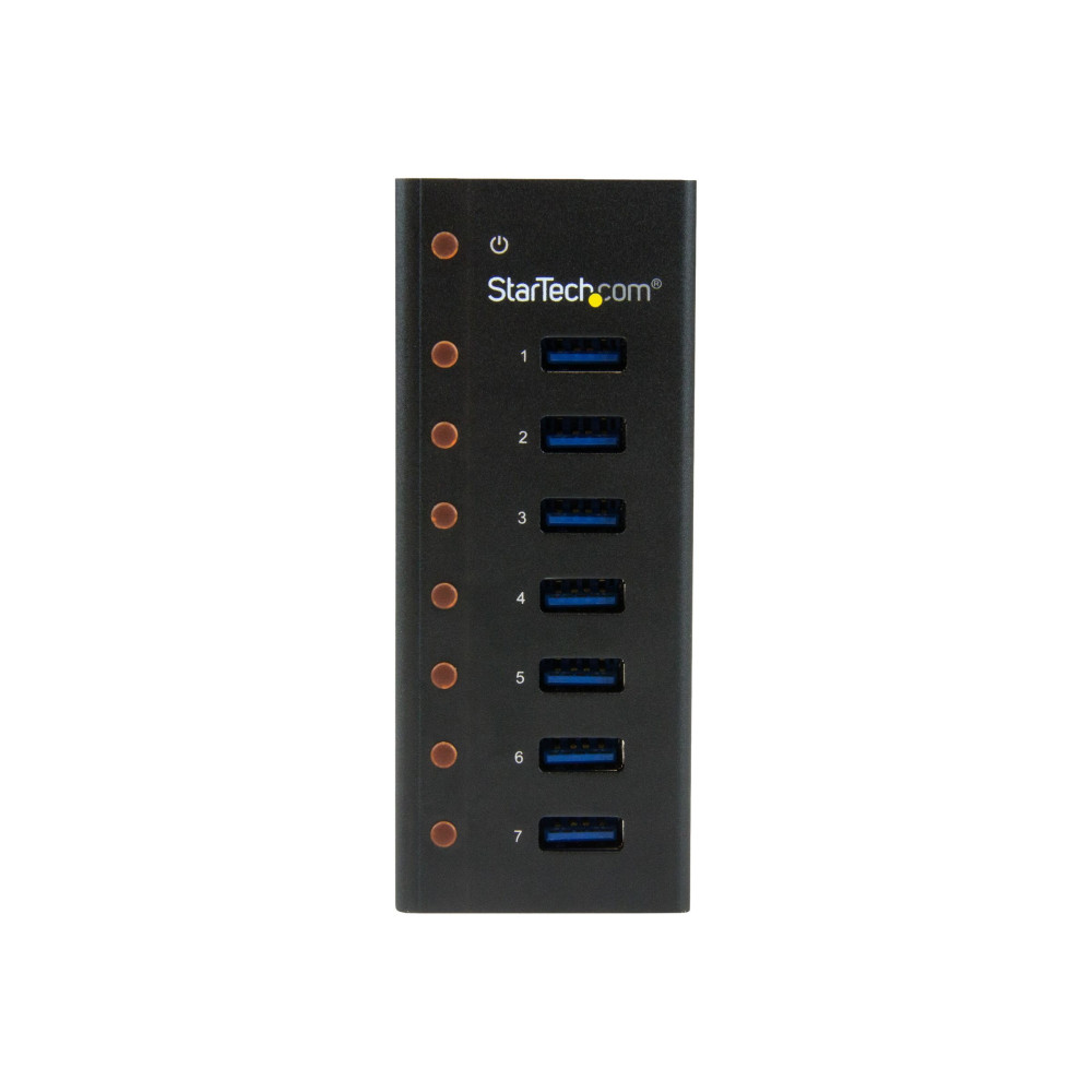 StarTech ST7300U3M 7 PORT USB 3.0 HUB, METAL, MOUNT, 2YR - Image 2