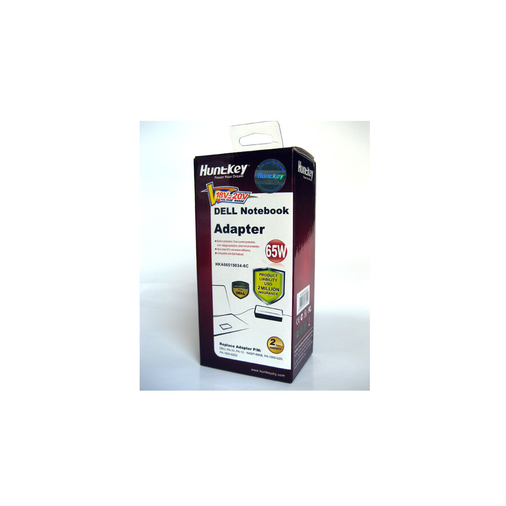 Huntkey NBAHUN65WDELLGL DELL Notebook Adapter 65W (HKA06519034-8C) - Image 2